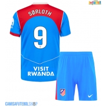 Camisa de time de futebol Atletico Madrid Alexander Sorloth #9 Replicas 3º Equipamento Infantil 2025-26 Manga Curta (+ Calças curtas)